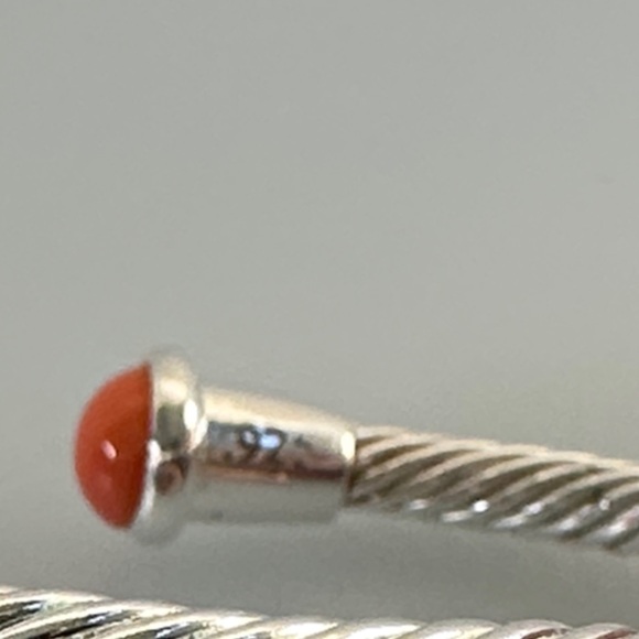 925 sterling Silver Coral Women's Bracelet - Picture 4 of 4